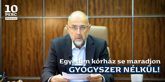 Kelemen Hunor: Egyetlen kórház se maradjon gyógyszer nélkül